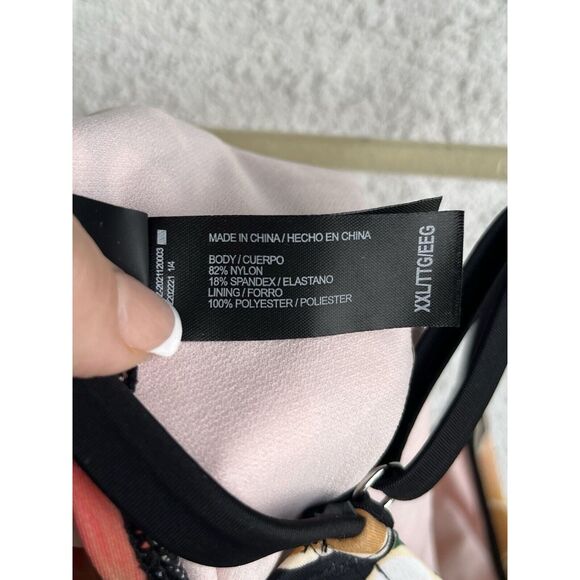 Hurley Floral One Piece Swim Suit - Size 2XL - Multicolored - Picture 10 of 12